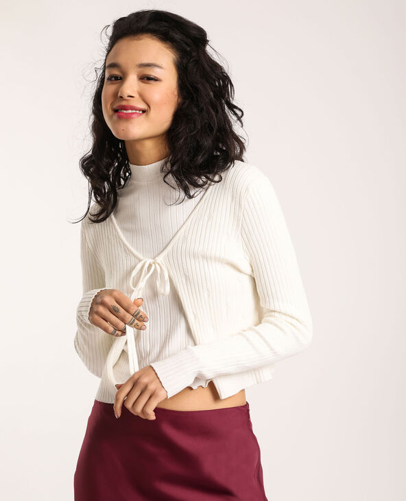 Gilet court blanc - Pimkie