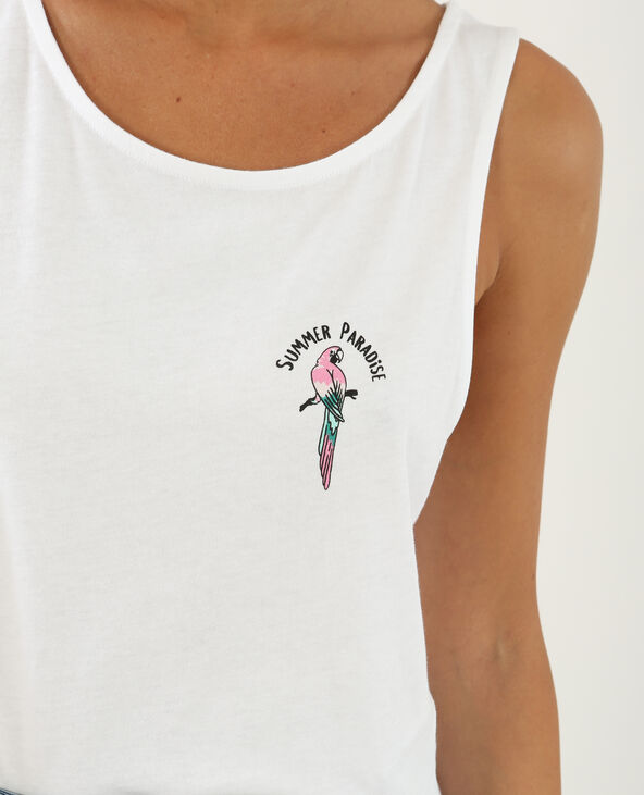 Cropped top imprimé blanc - Pimkie