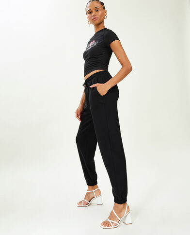 Pantalon de jogging en molleton noir - Pimkie