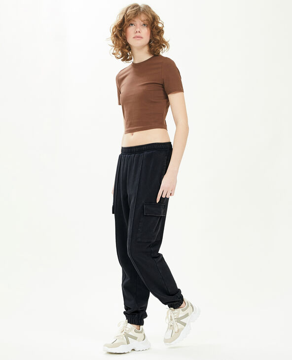 Pantalon de jogging cargo noir - Pimkie