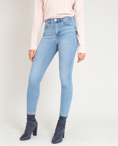 Skinny taille haute bleu clair - Pimkie