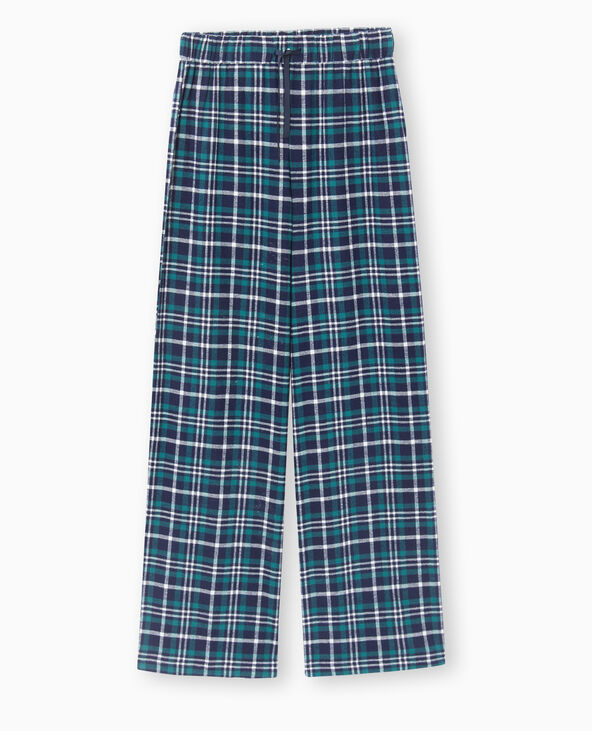 Pantalon de pyjama à carreaux bleu - Pimkie