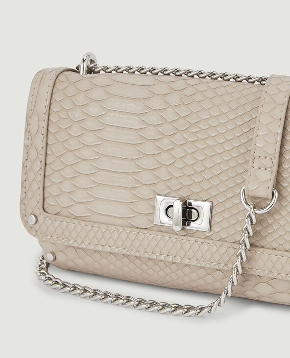 Sac pochette avec chaine taupe - Pimkie