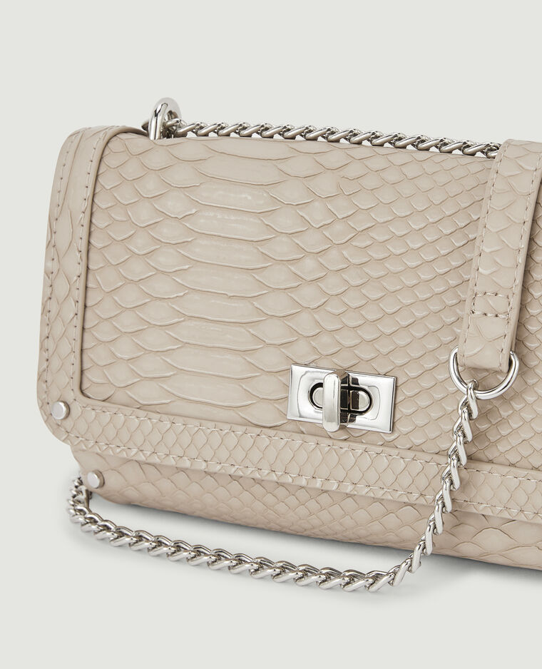 Sac pochette avec chaine taupe - Pimkie