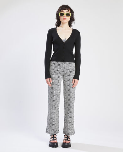 Gilet maille côtelée noir - Pimkie