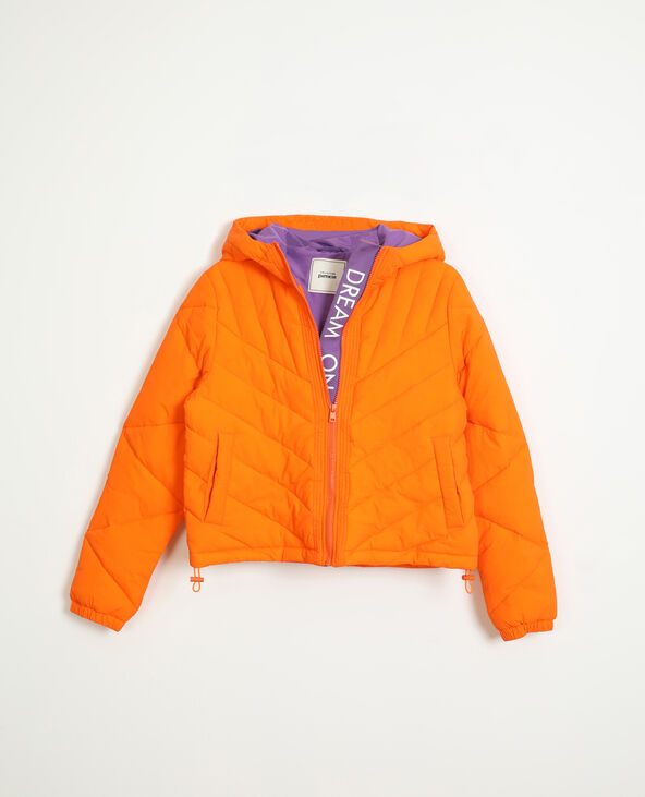 Doudoune bicolore orange - Pimkie