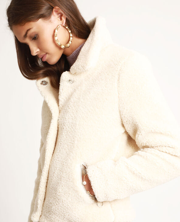 Veste en fausse fourrure rose clair - Pimkie