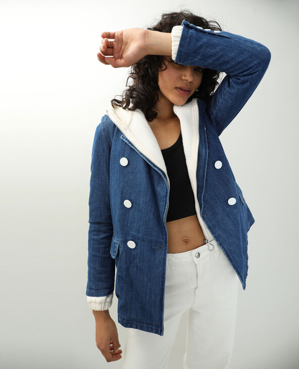 Veste en jean bleu foncé - Pimkie