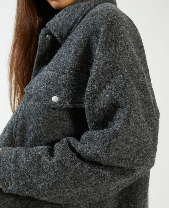 Manteau surchemise gris - Pimkie