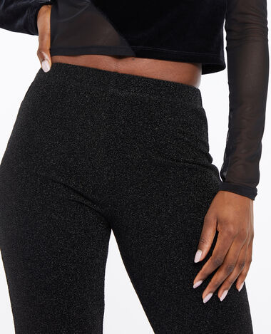 Pantalon flare avec lurex noir - Pimkie
