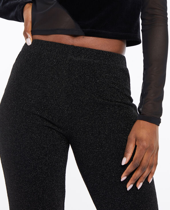Pantalon flare avec lurex noir - Pimkie
