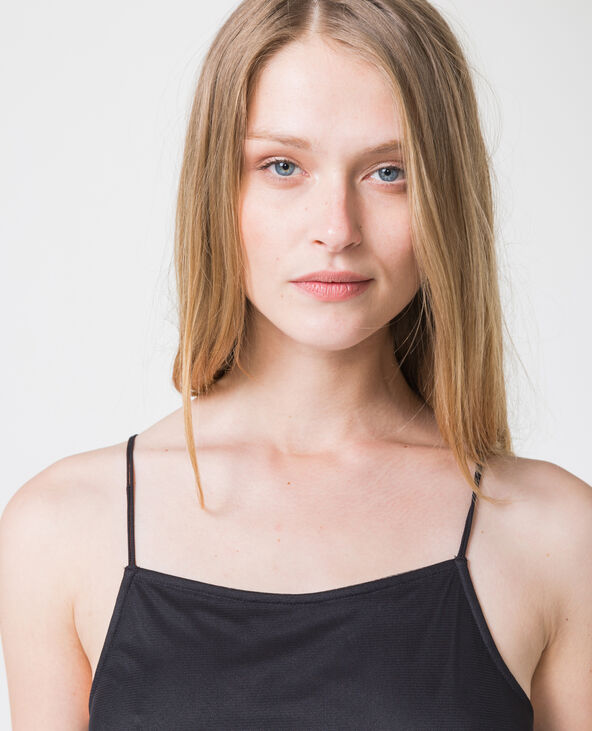 Robe imprimée en tulle noir - Pimkie