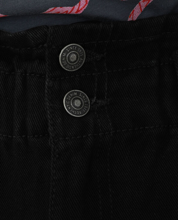 Short en jean high waist noir - Pimkie
