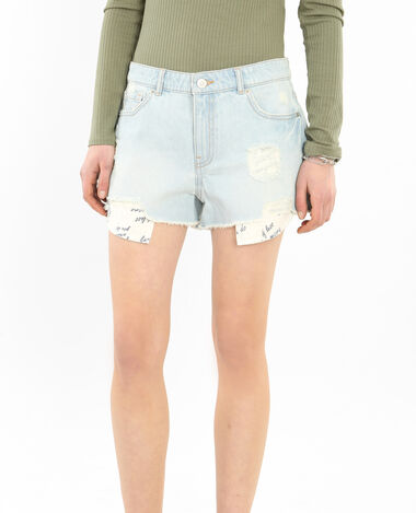 Short denim destroy bleu clair - Pimkie