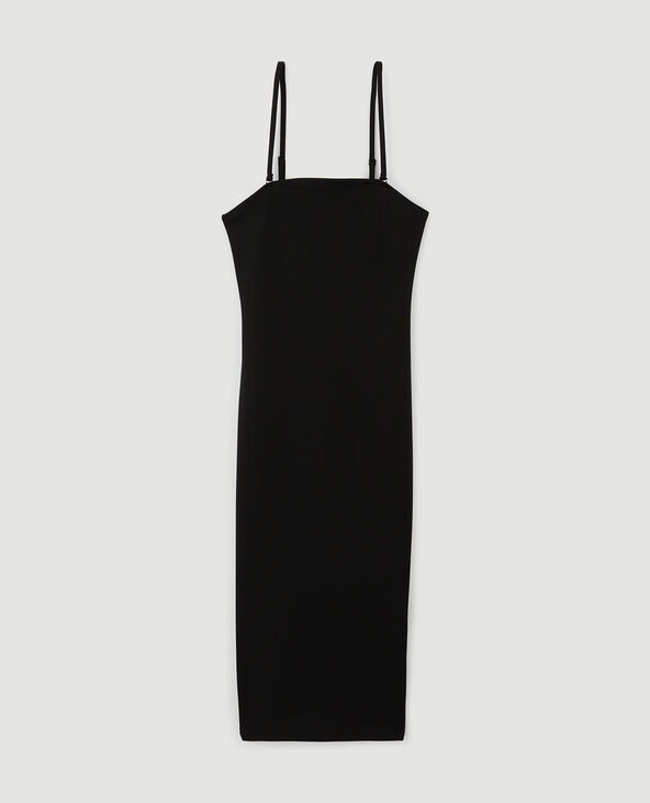 Robe moulante midi noir - Pimkie