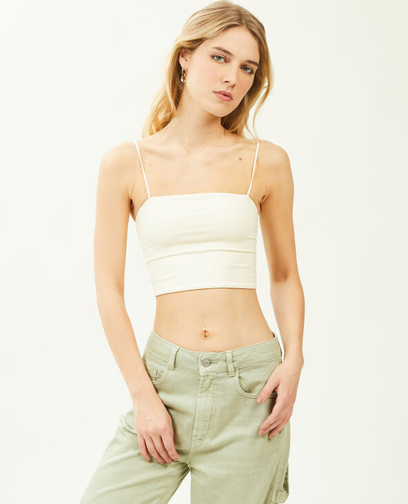 Brassière fines bretelles beige - Pimkie