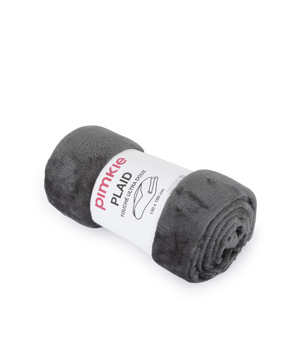 Plaid en maille polaire gris foncé - Pimkie
