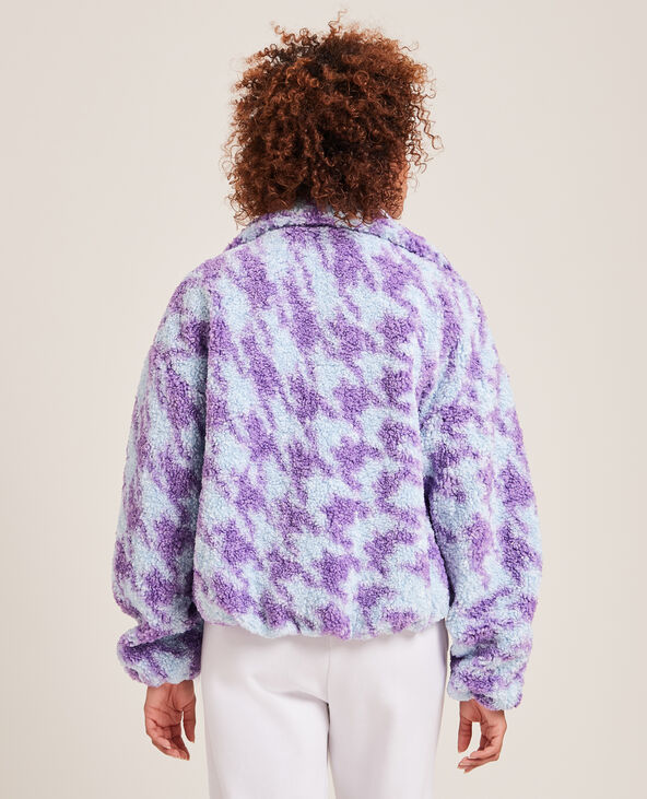 Blouson en sherpa orange - Pimkie