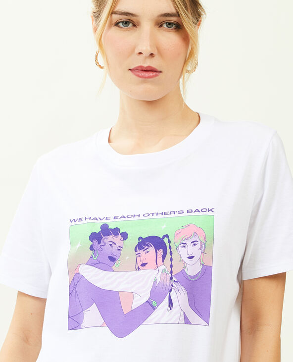 T-shirt pimkie X En avant toute(s) blanc - Pimkie