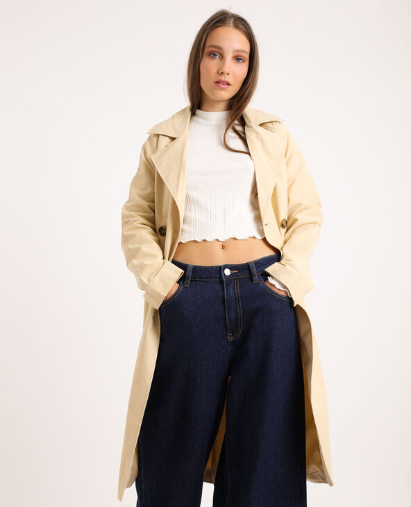 Trench long écru - Pimkie