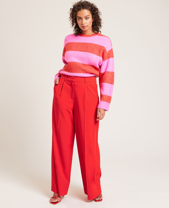 Pantalon large taille haute Pimkie