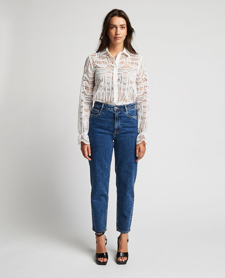 Jean mom taille haute bleu - Pimkie