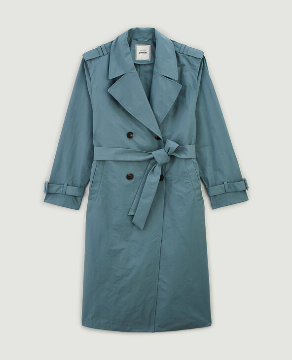 Trench long vert foncé - Pimkie