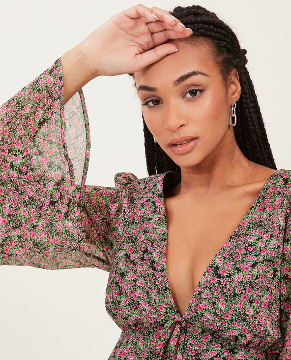 Blouse en tissu léger rose - Pimkie