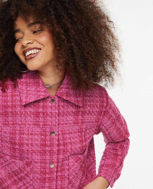 Veste courte et droite en tweed
