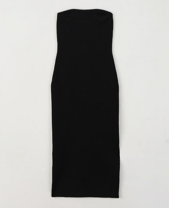 Robe tube en maille noir - Pimkie