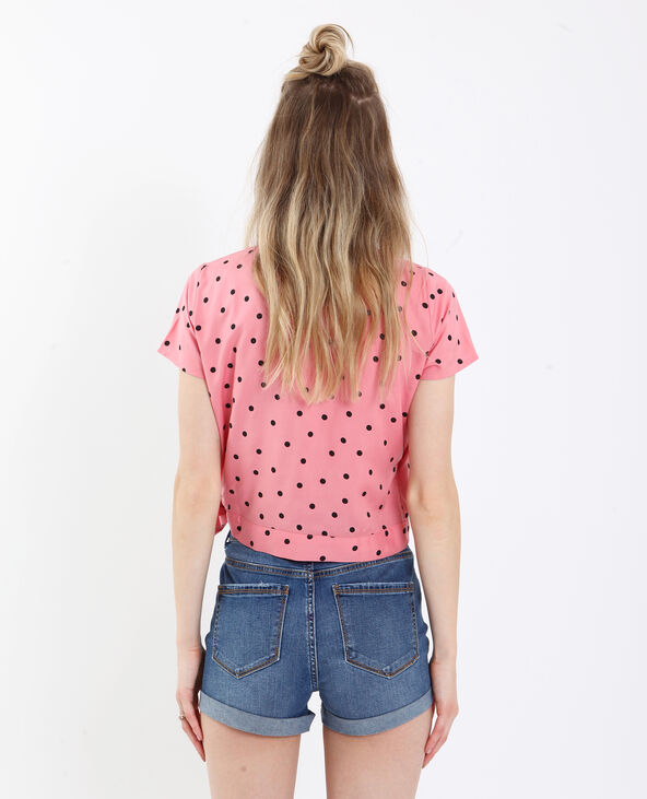 Chemisier cache-cœur rose - Pimkie