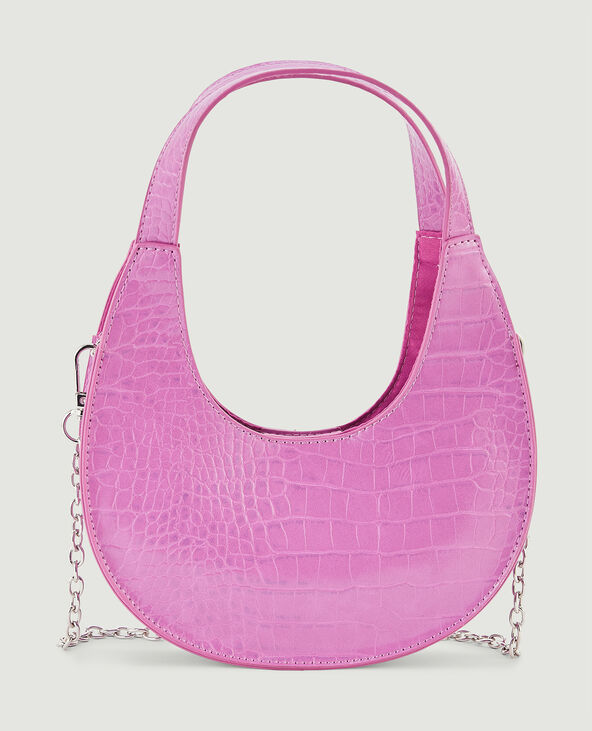 Sac rigide rond rose - Pimkie