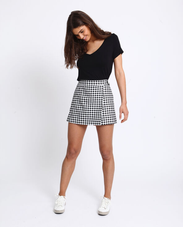Jupe short vichy