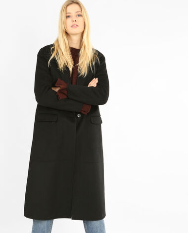 Manteau long noir - Pimkie