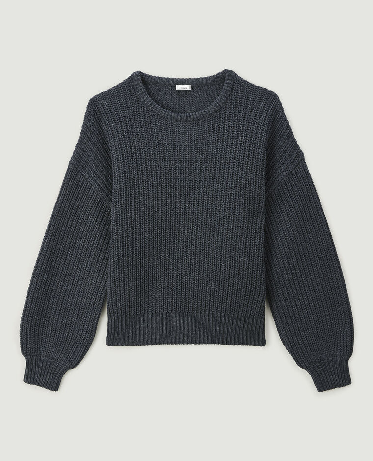 Pull grosse maille gris - Pimkie