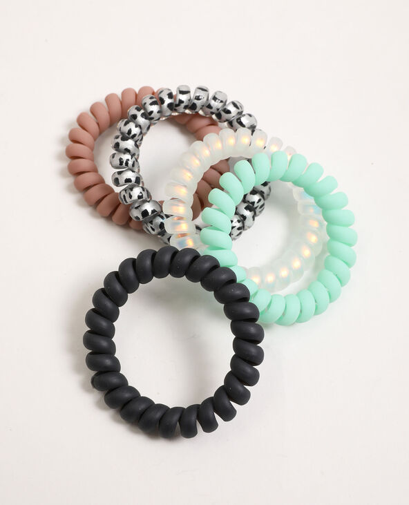 Lot de 5 élastiques pour cheveux blanc - Pimkie