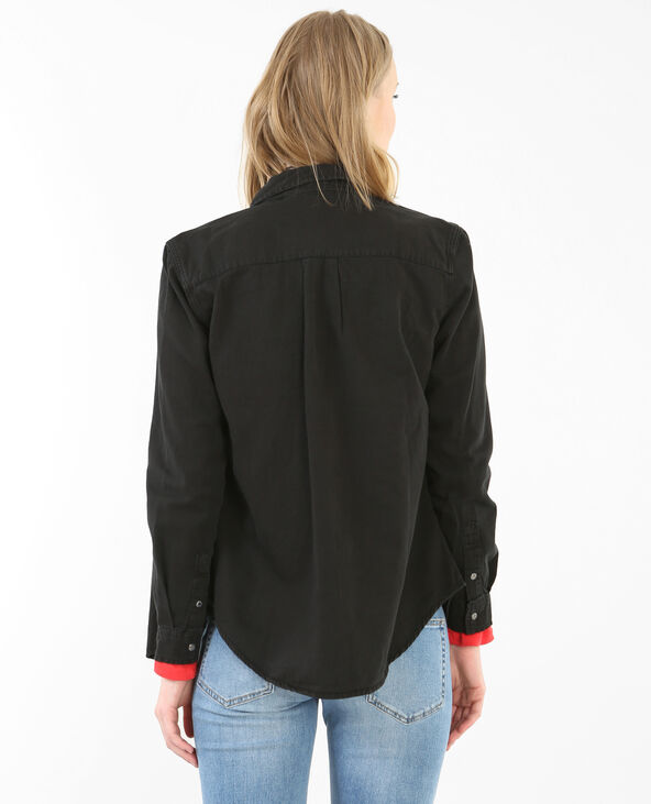 Chemise jean noir - Pimkie