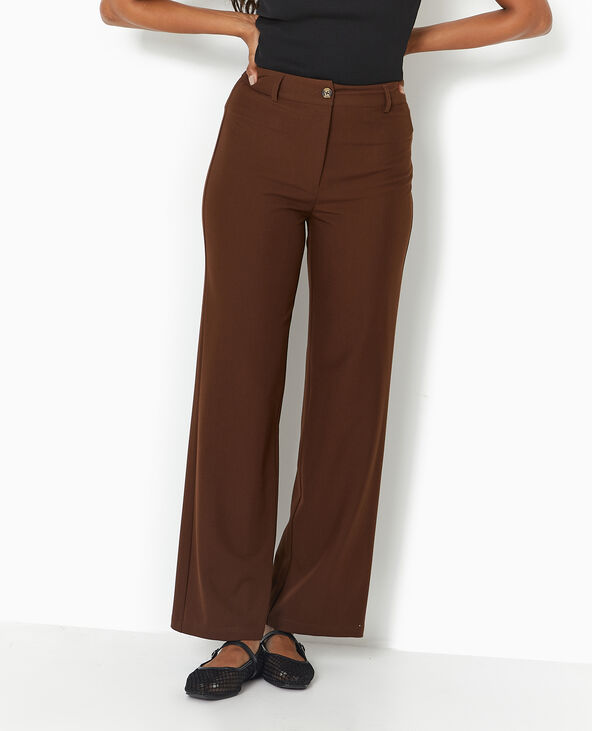 Pantalon droit city marron - Pimkie