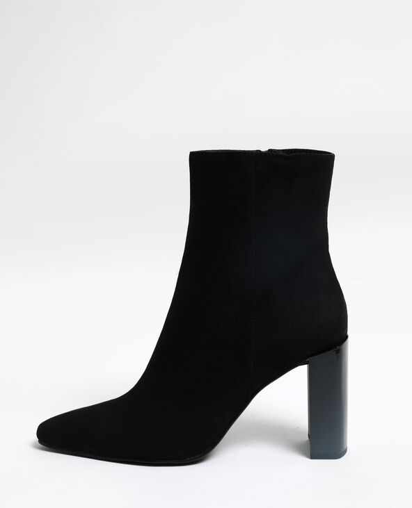 Bottines en microfibre noir - Pimkie