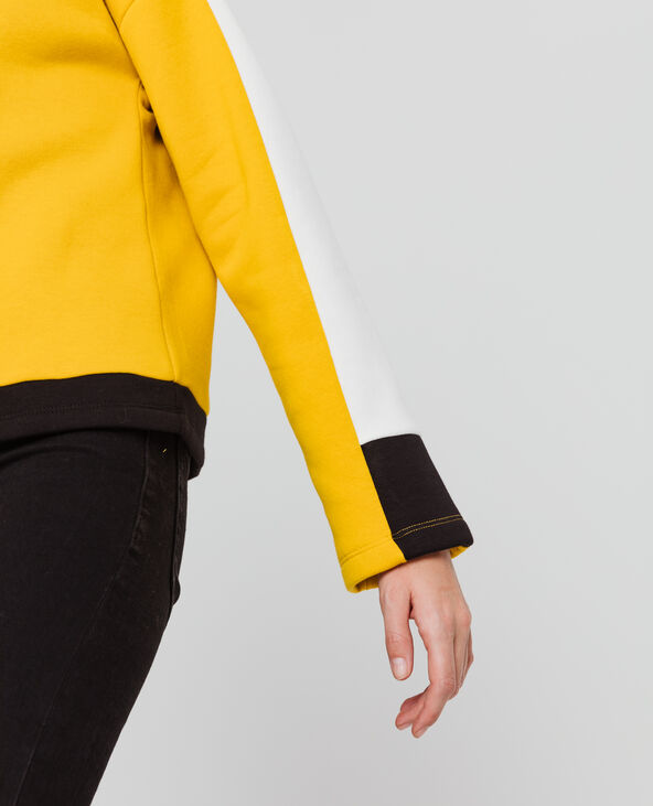 Sweat à capuche sporty jaune ocre - Pimkie