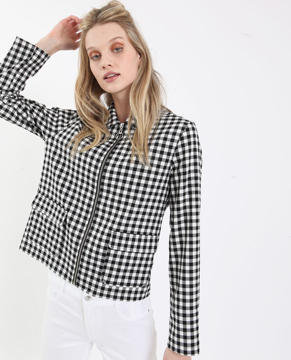 Veste vichy noir - Pimkie