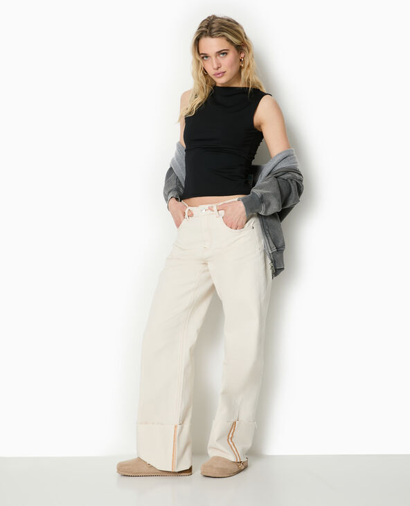 Top encolure bateau noir - Pimkie