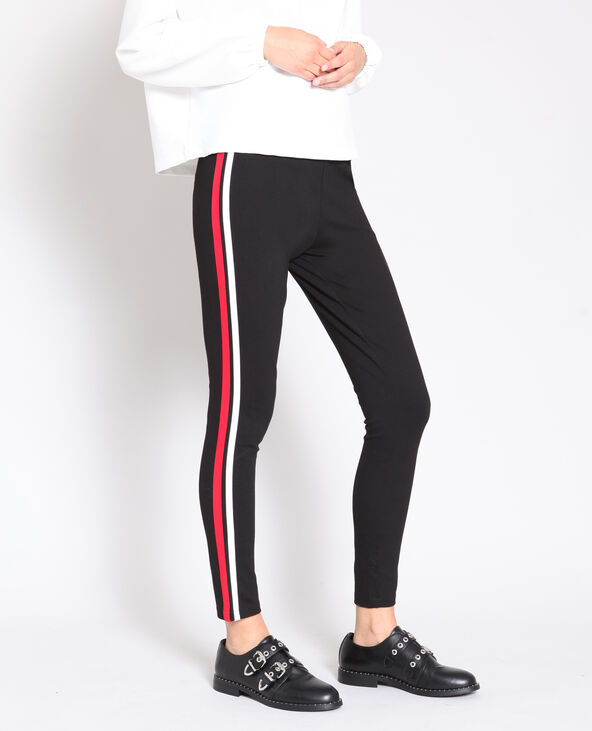 Legging à bandes noir - Pimkie