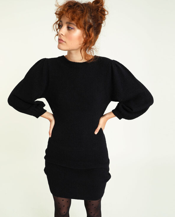 Robe pull manches bouffantes