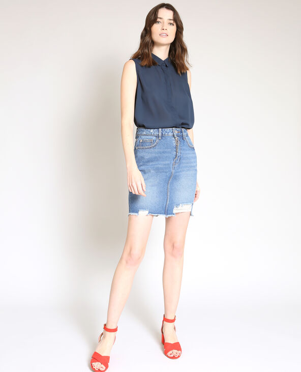 Chemise sans manches bleu marine - Pimkie