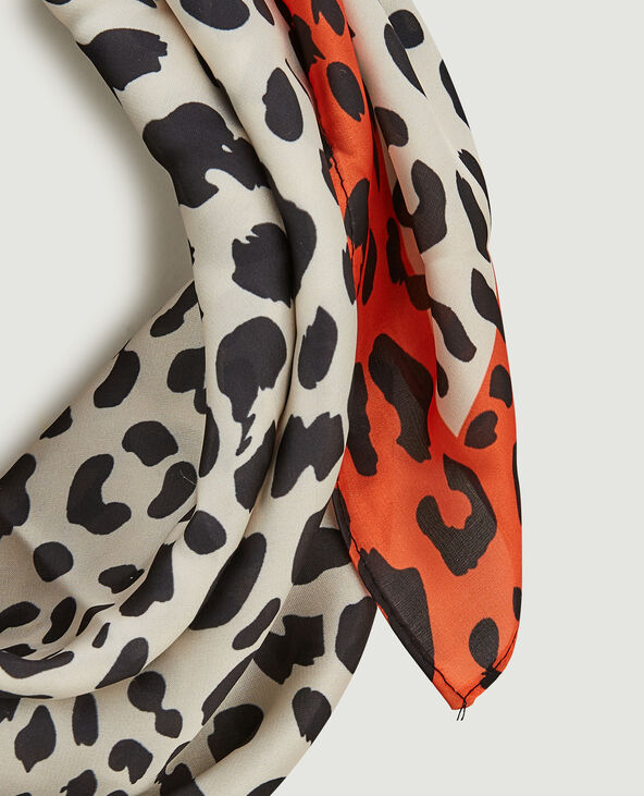 Foulard en tissu satiné écru - Pimkie