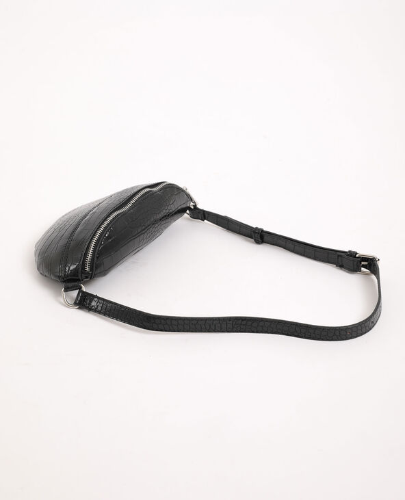 Sac banane faux cuir noir - Pimkie