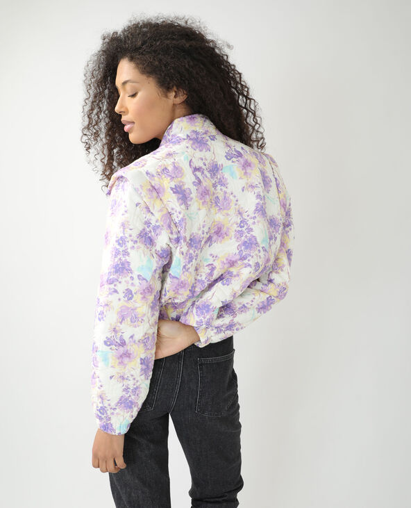 Veste matelass e fleurie