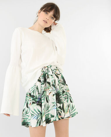 Pull doux à manches pagode blanc - Pimkie
