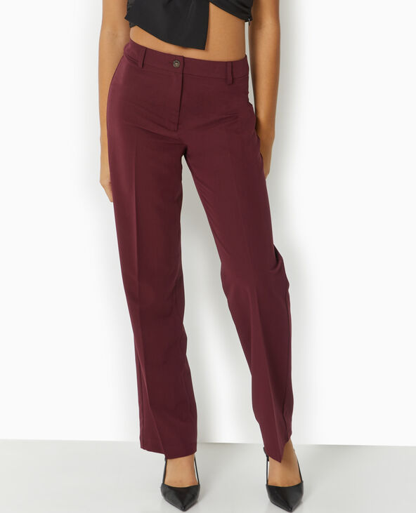 Pantalon city droit violet - Pimkie
